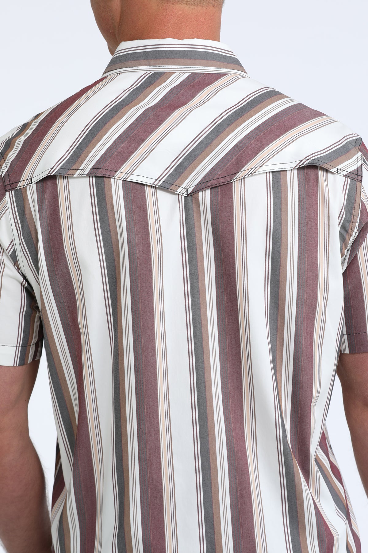 MENS S/S CAMP STRIPPED SHIRT