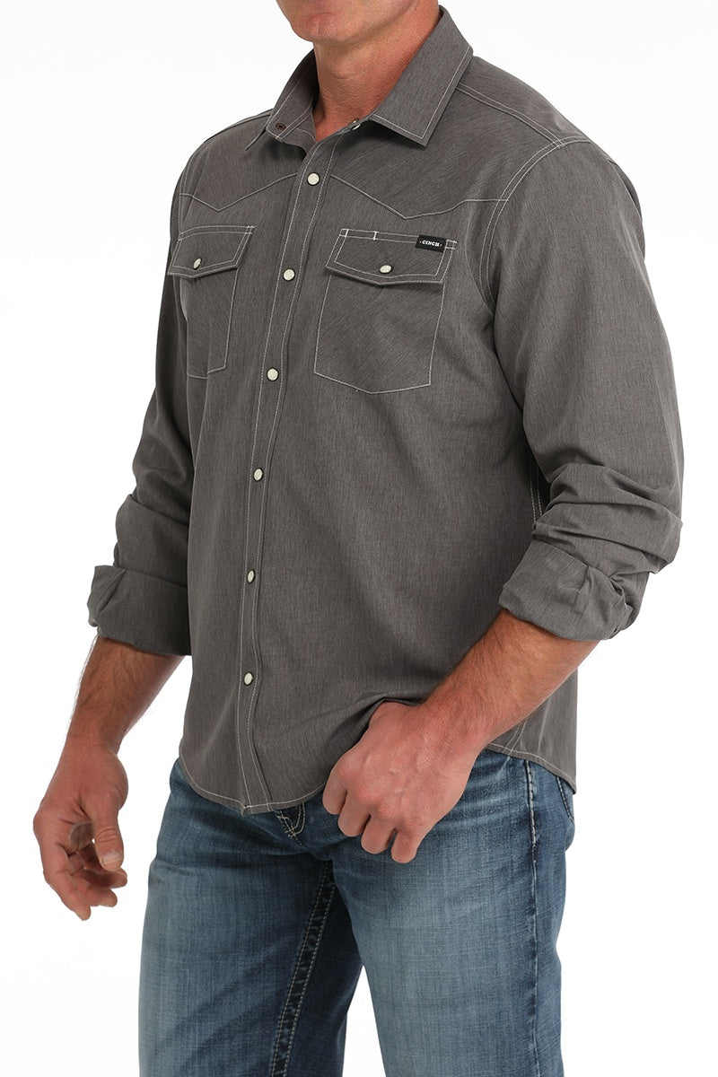 CINCH MENS L/S CAMP SHIRT