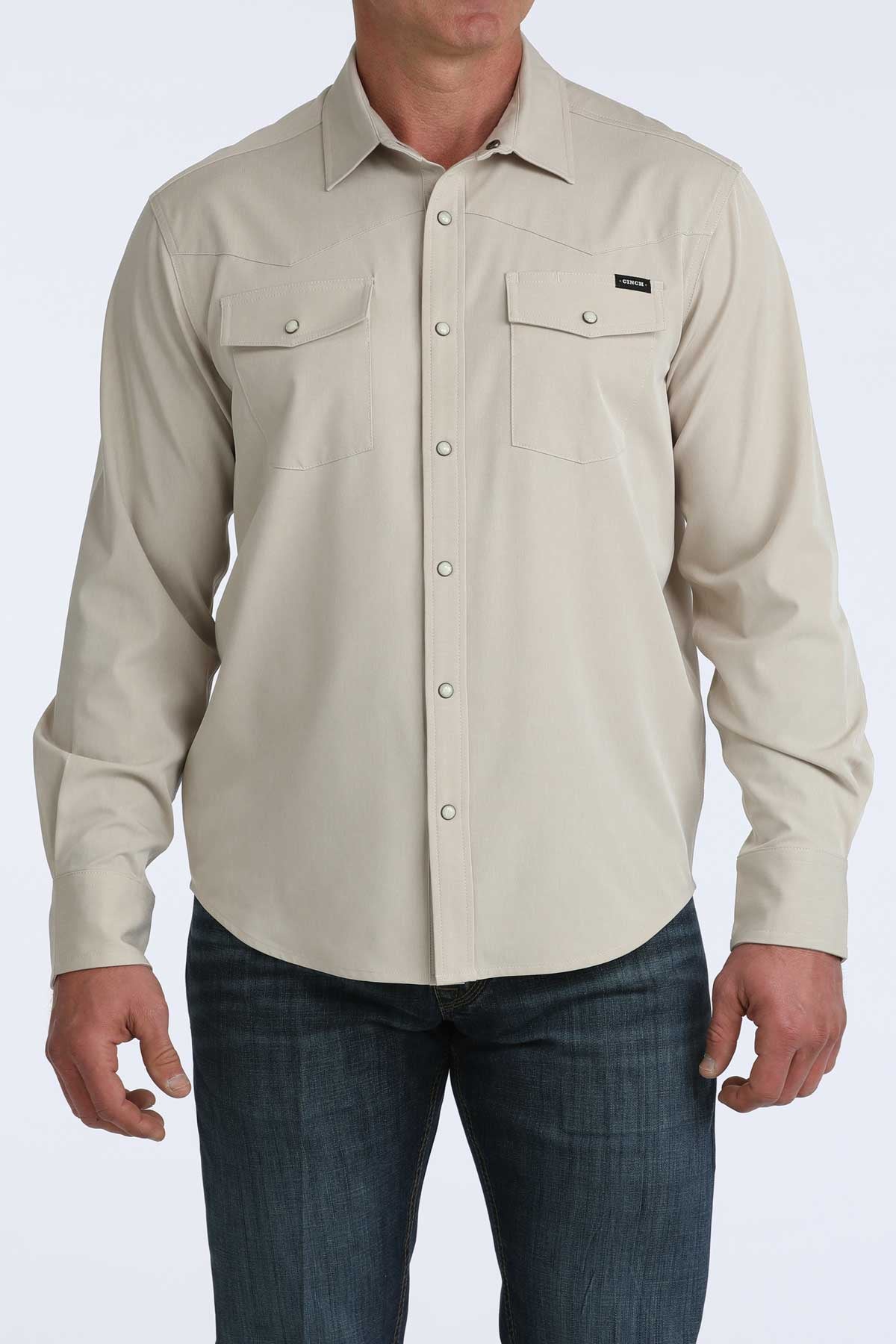 CINCH TAN CAMP SHIRT