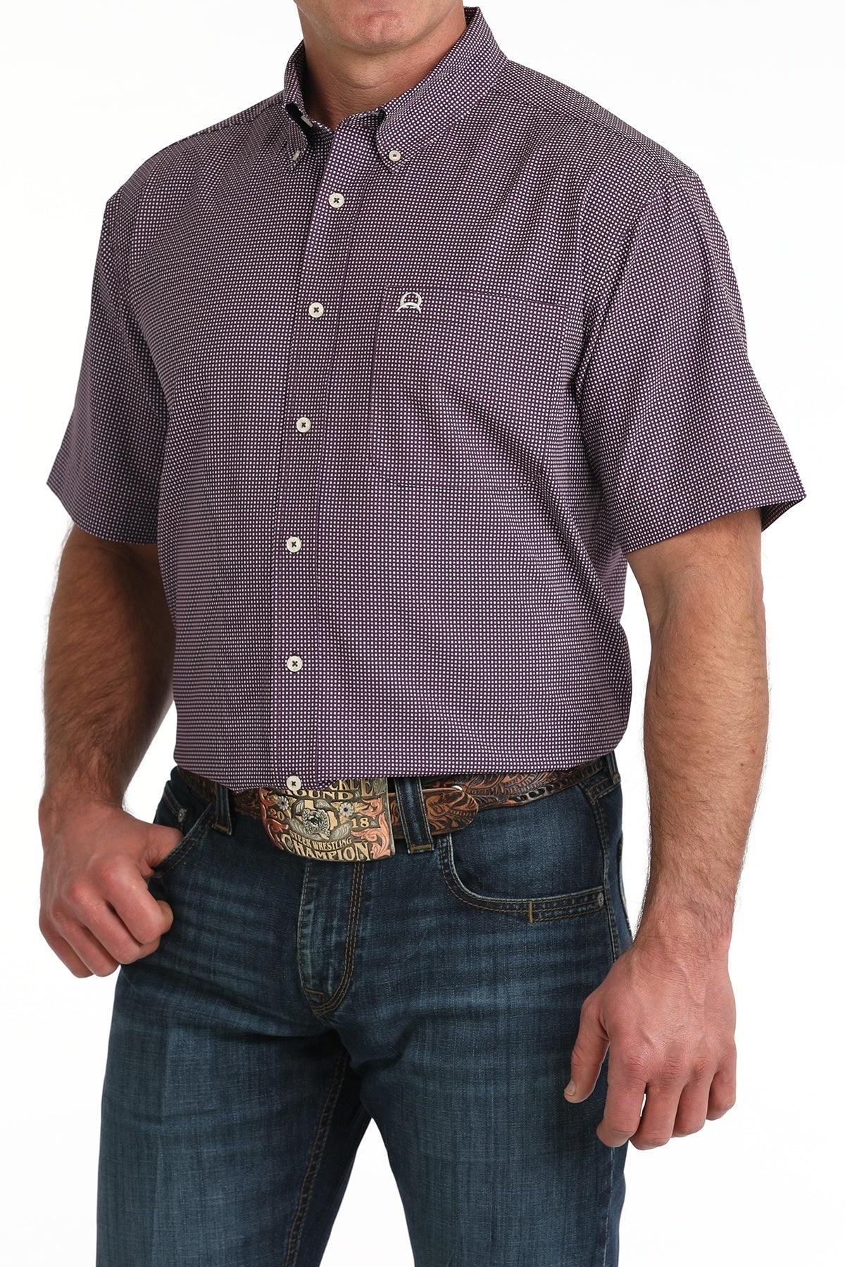 CINCH PURPLE W/ WHITE SPOT ARENA FLEX