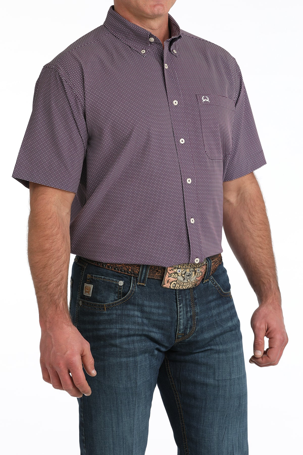 CINCH PURPLE W/ WHITE SPOT ARENA FLEX