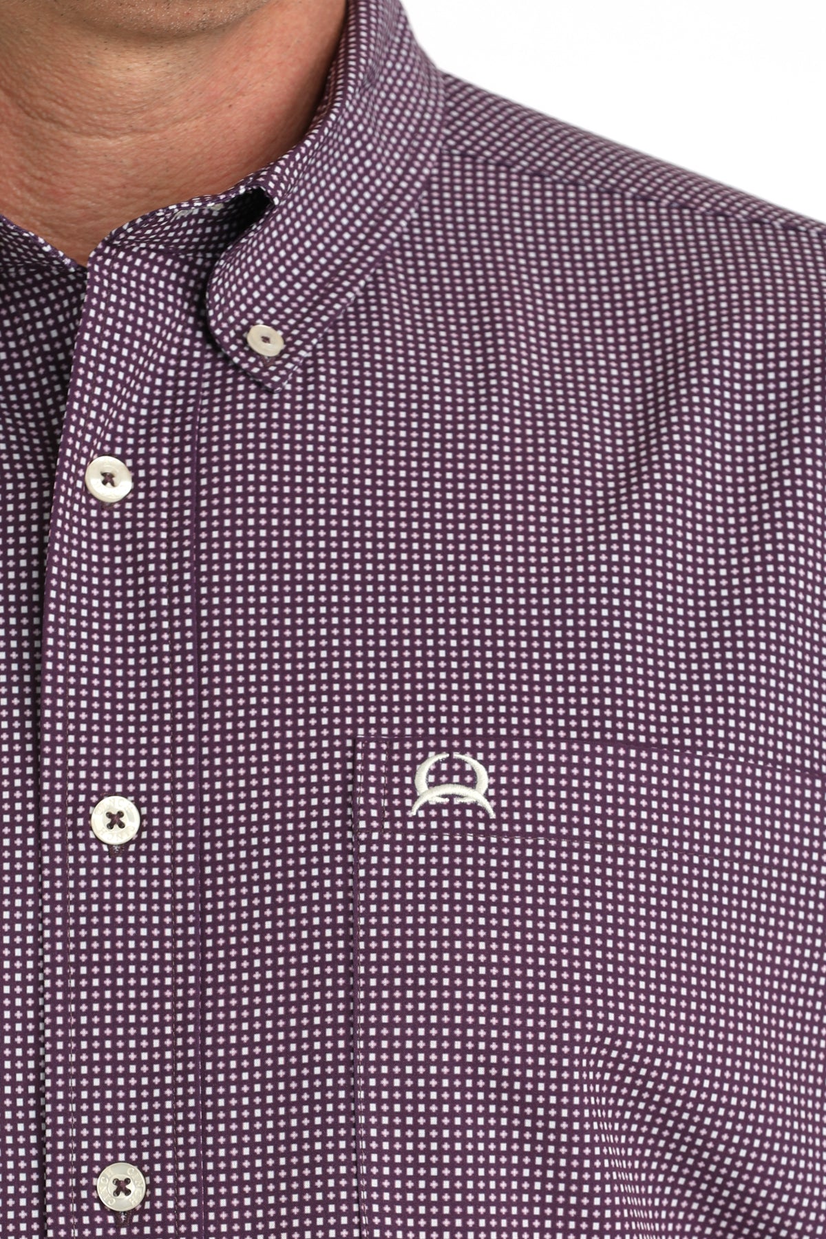 CINCH PURPLE W/ WHITE SPOT ARENA FLEX