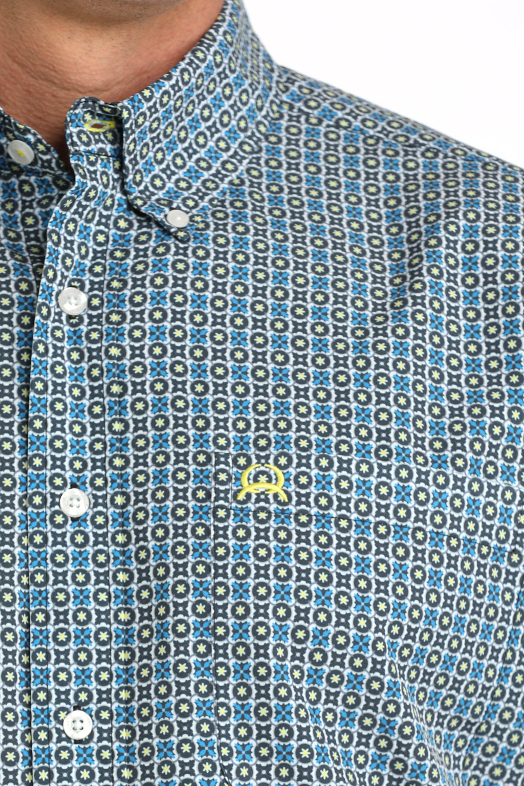 CINCH MENS BLUE CHECK ARENA