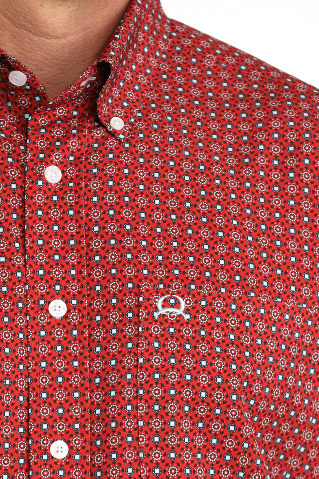 CINCH RED  S/S PRINT ARENA FLEX