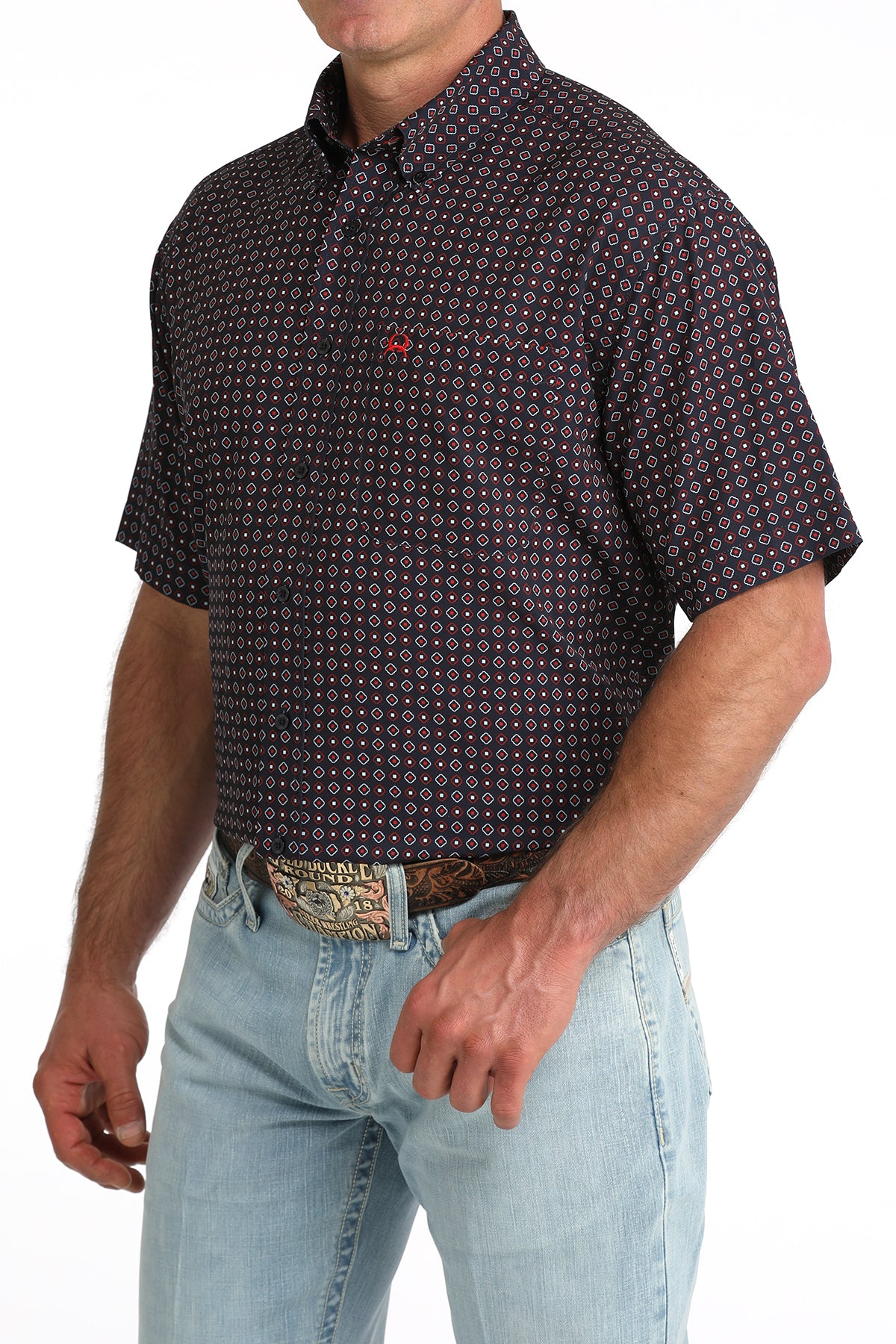 CINCH NAVY S/S PRINT ARENA FLEX