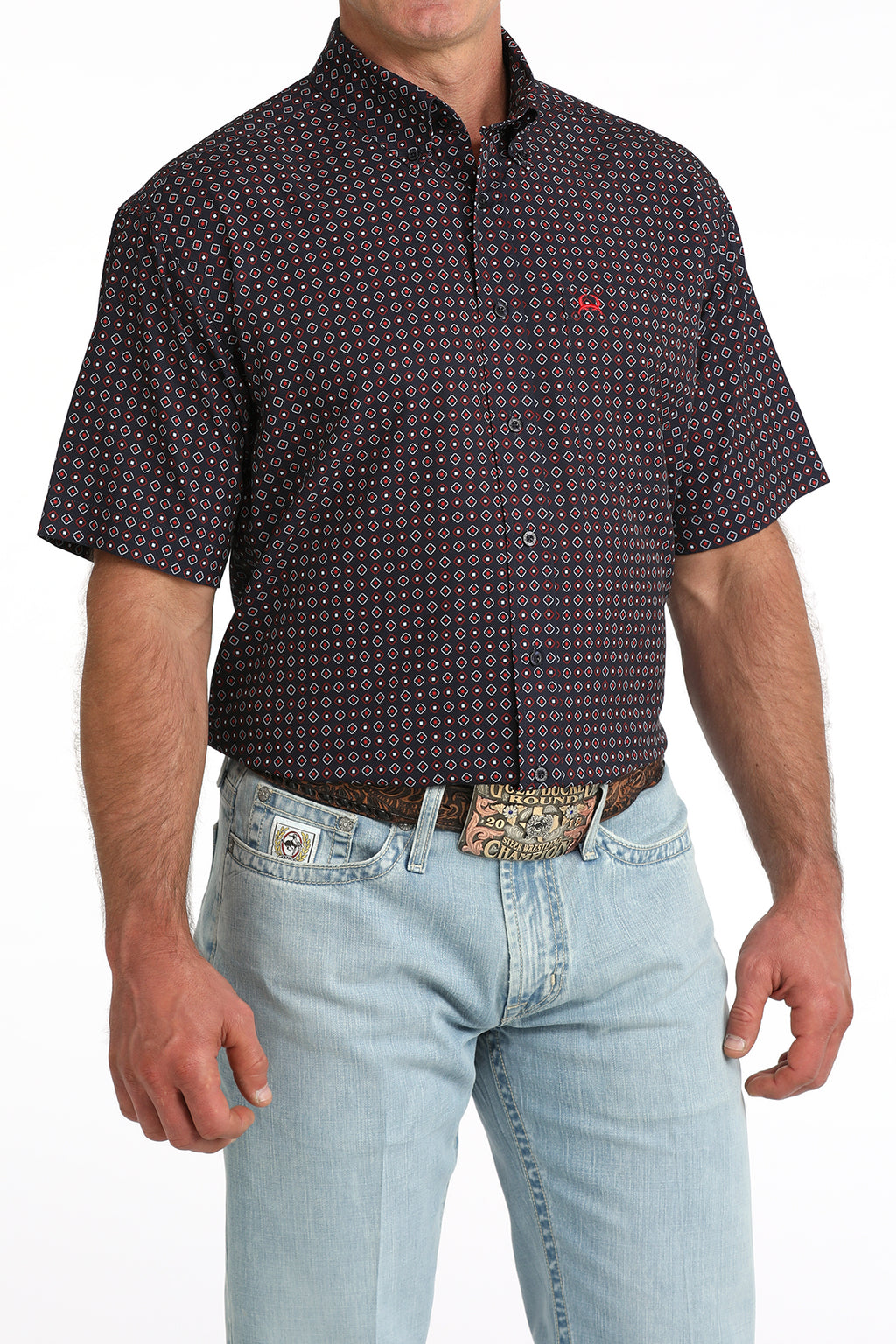 CINCH NAVY S/S PRINT ARENA FLEX