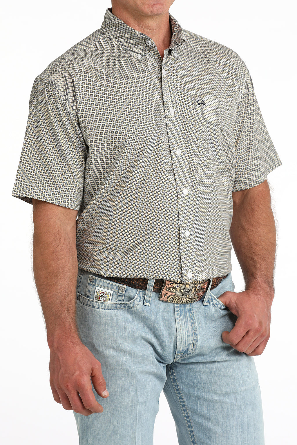 CINCH TAN  S/S PRINT ARENA FLEX”