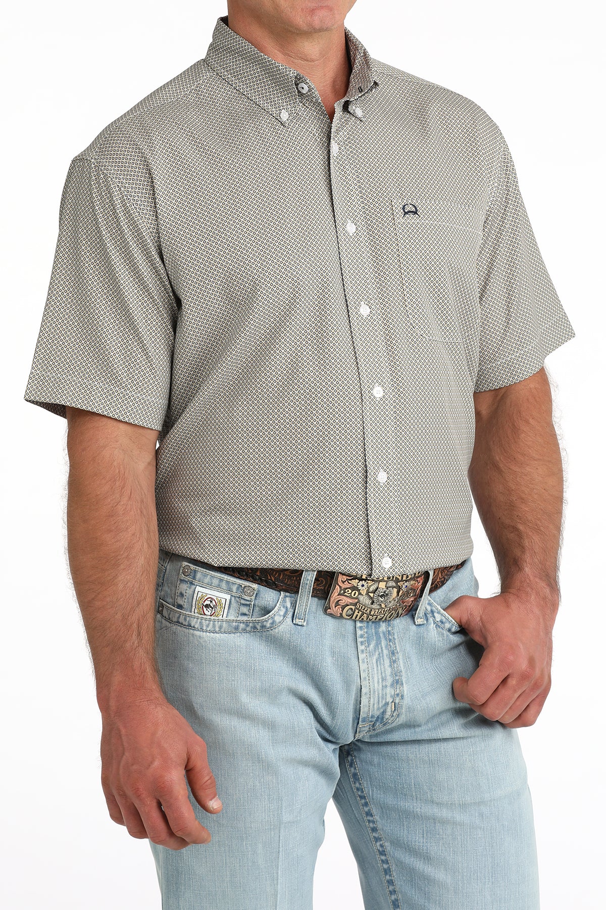 CINCH TAN  S/S PRINT ARENA FLEX”