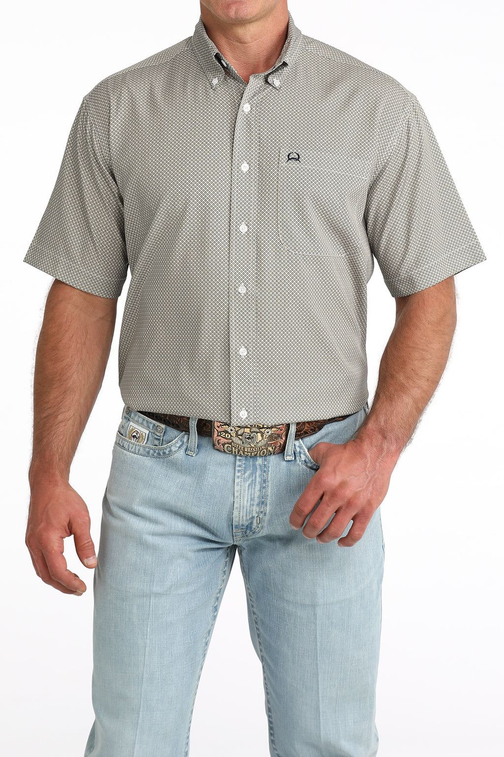 CINCH TAN  S/S PRINT ARENA FLEX”