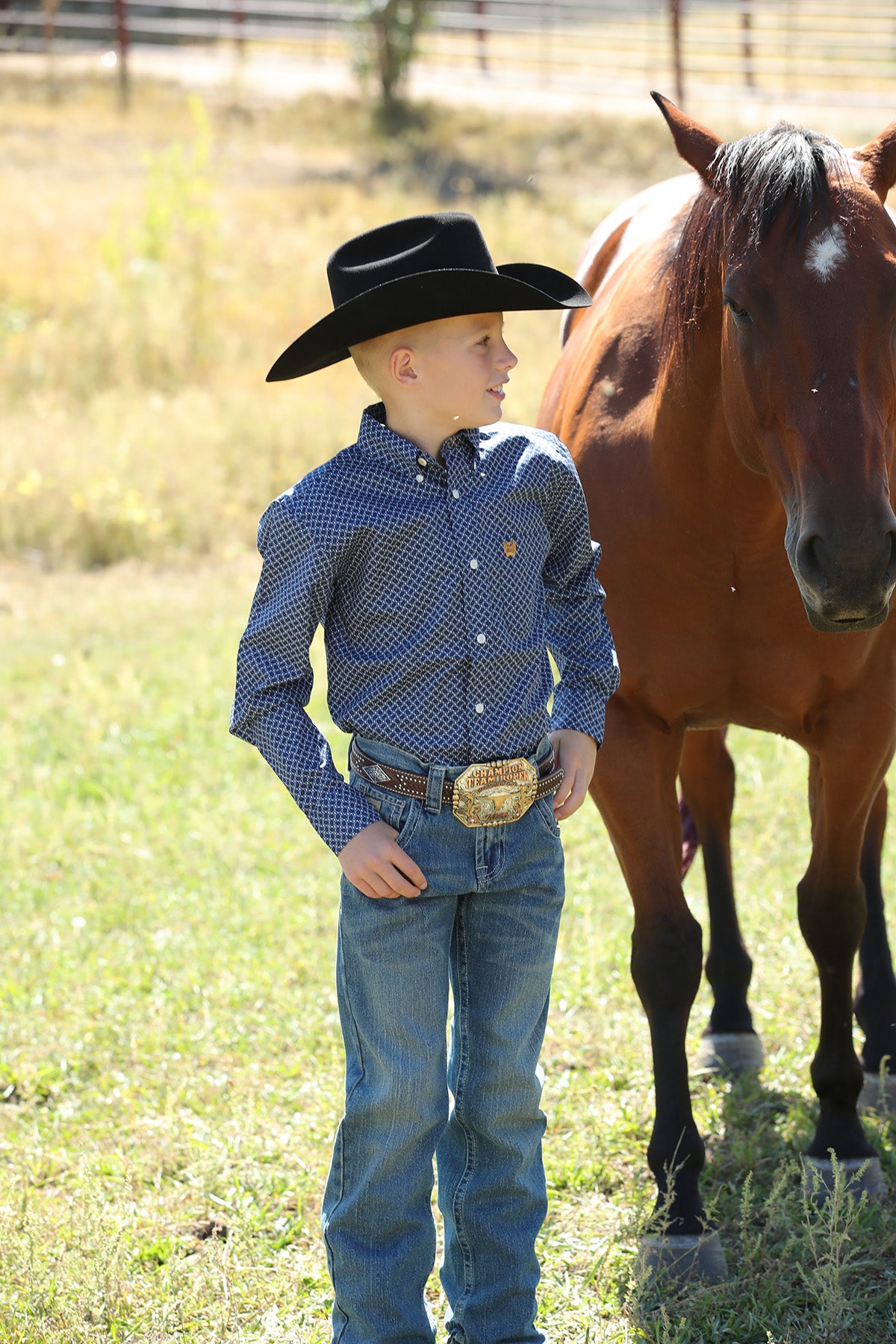 CINCH BOYS ROYAL BLUE ORANGE