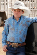 BOYS CINCH BLUE OCTOGON