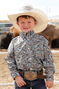 CINCH BRWN MINT PAISLEY