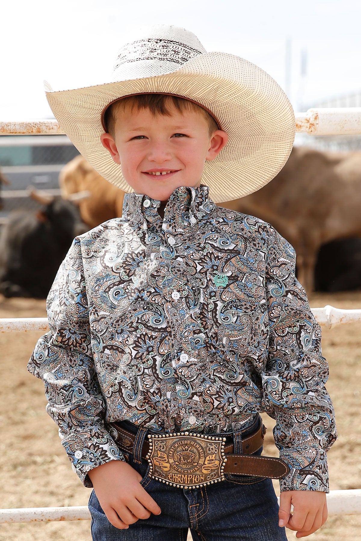 CINCH BRWN MINT PAISLEY
