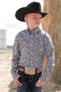 CINCH GREY YELLOW GREEN PAISLEY