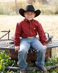 Match Dad Burgandy L/S Shirt