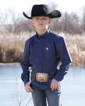 BOYS ROYAL BLU PATTERN
