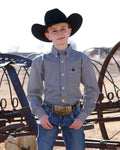 BOYS BLU WHITE PATTERN