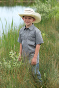 BOYS CINCH GREEN FLOWERS