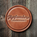 Murfreesboro Tennessee Script Leather Coaster