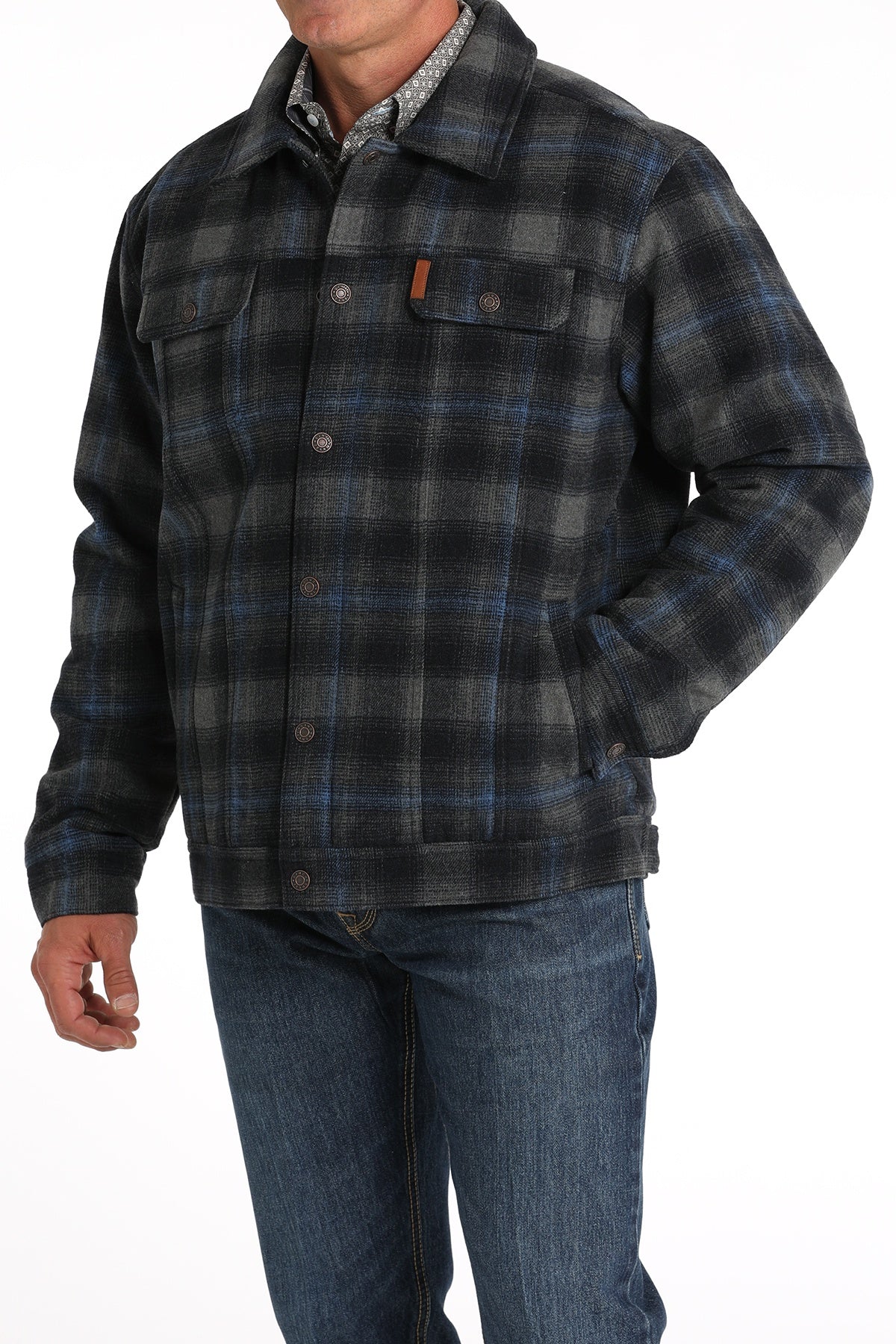 Blue gray wool