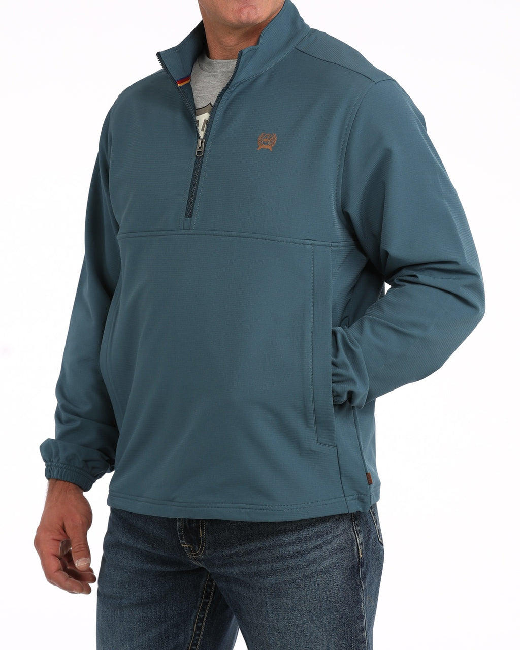 Mens Teal Windbreaker