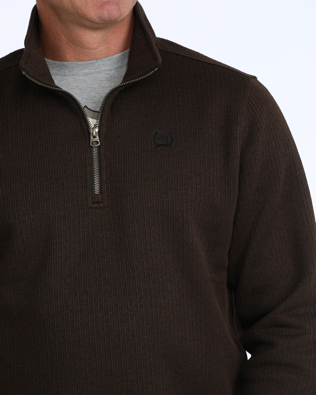 Cinch Men's Brown 1/4 Zip Pullover
