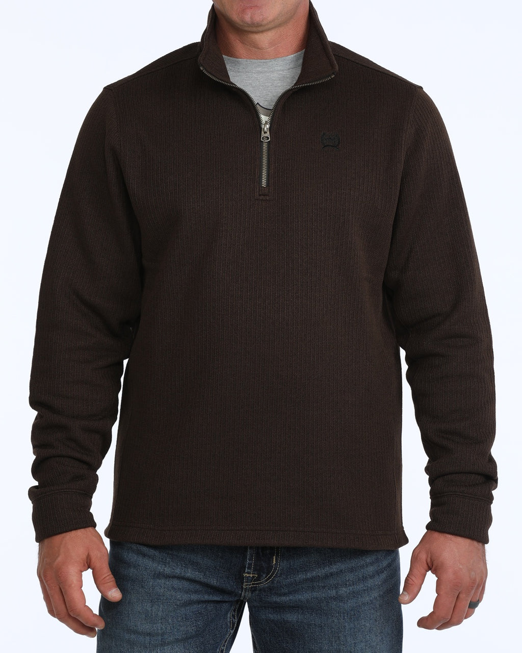 Cinch Men's Brown 1/4 Zip Pullover