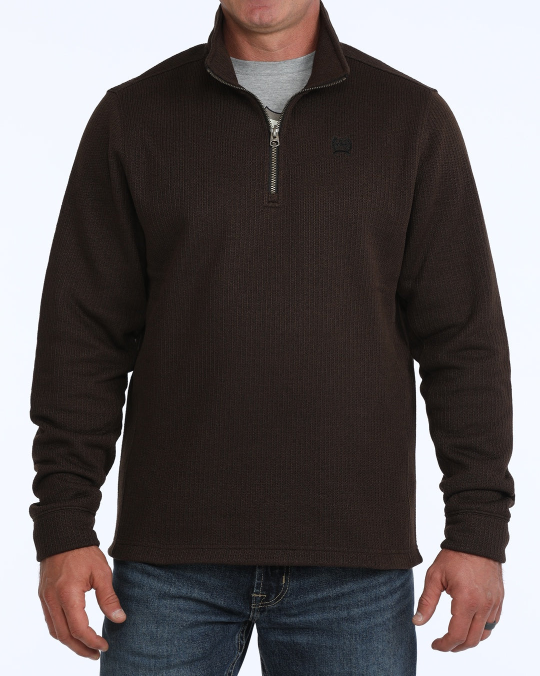 Cinch Men's Brown 1/4 Zip Pullover