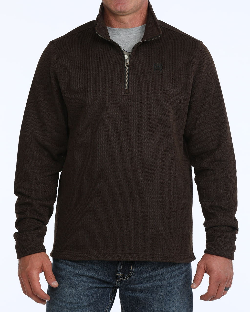 Cinch Men's Brown 1/4 Zip Pullover