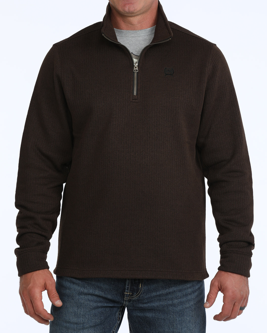 Cinch Men's Brown 1/4 Zip Pullover