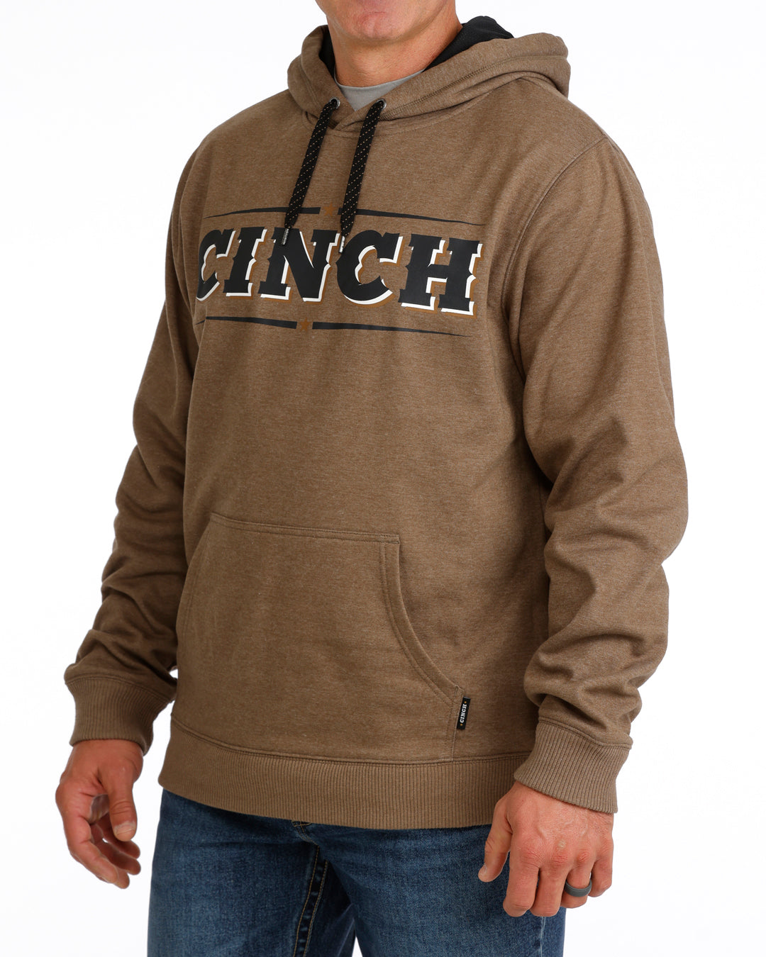 CINCH MENS BROWN  HOODIE