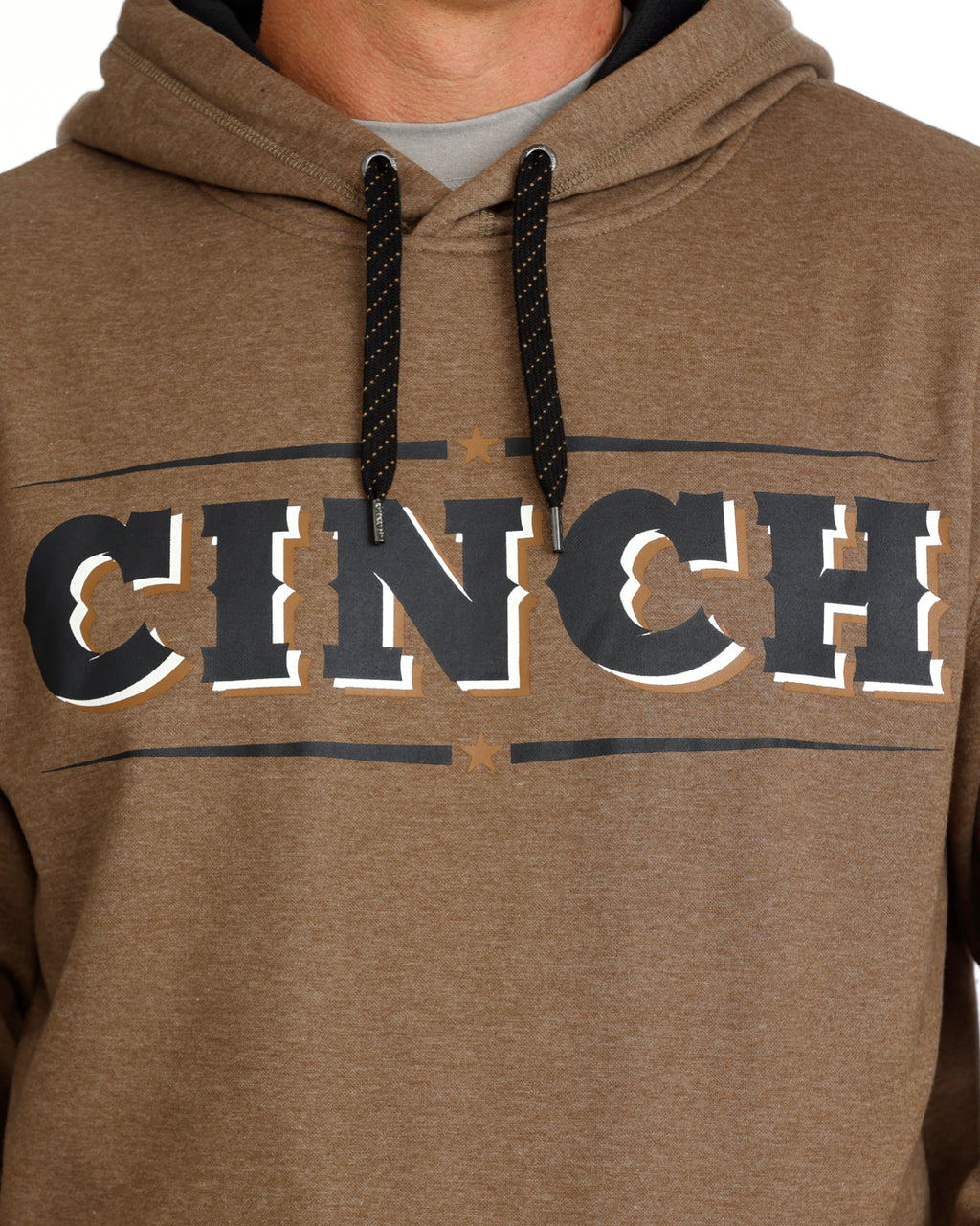 CINCH MENS BROWN  HOODIE