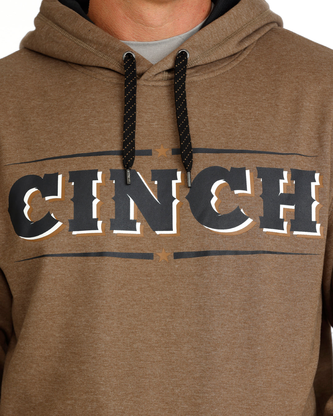 CINCH MENS BROWN  HOODIE