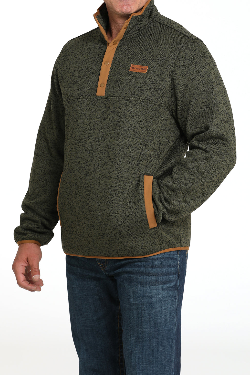 Cinch heavy Button up pullover