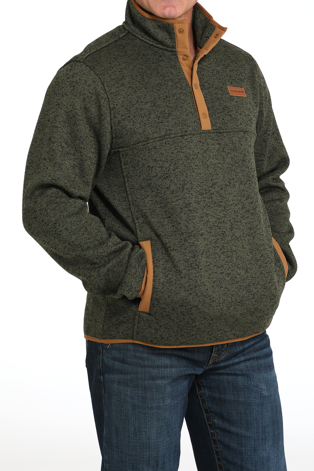 Cinch heavy Button up pullover
