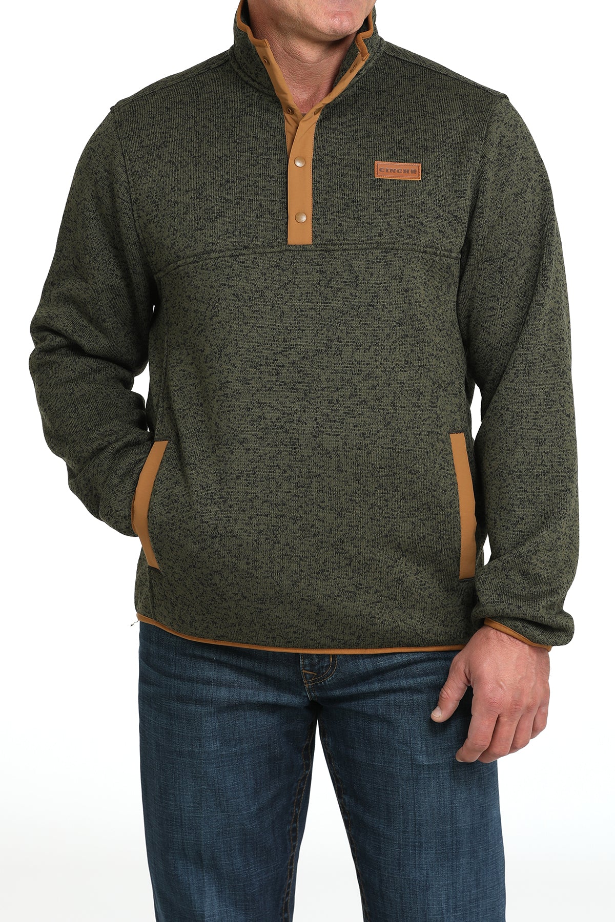 Cinch heavy Button up pullover