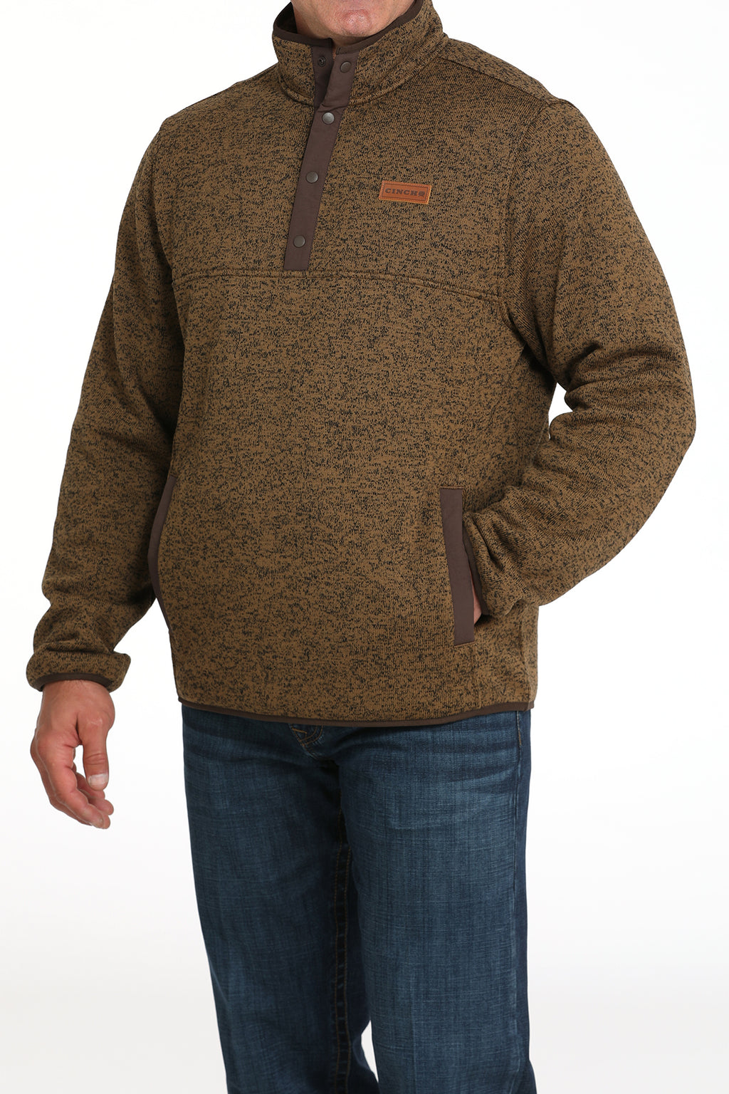 Cinch heavy Button up pullover