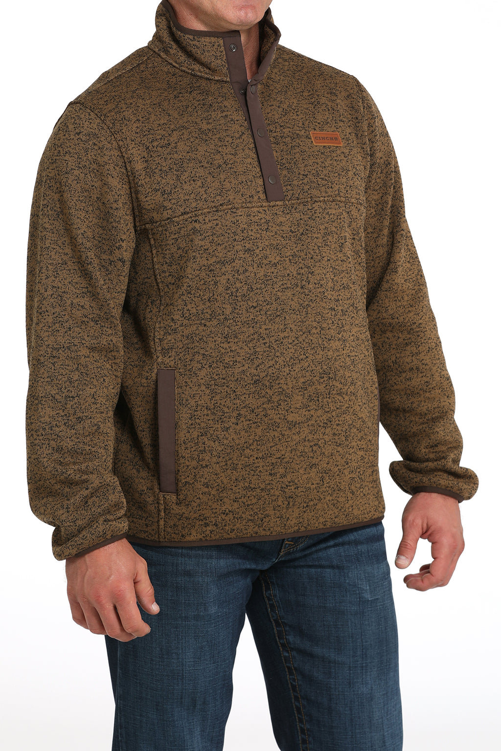 Cinch heavy Button up pullover
