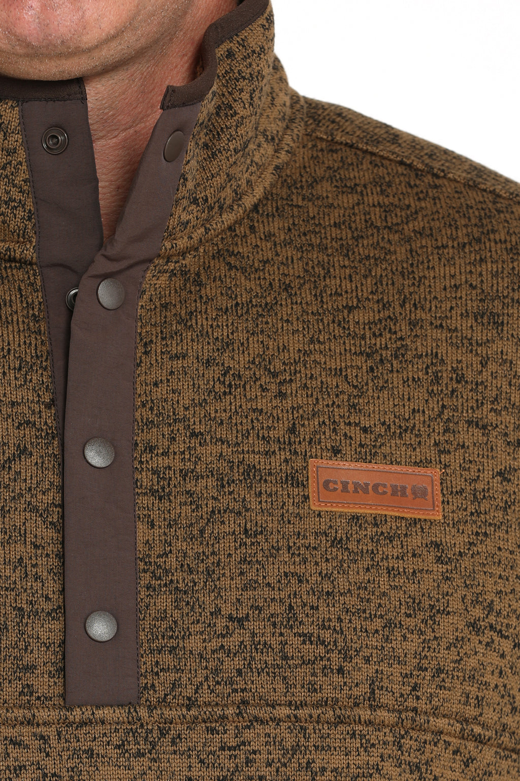 Cinch heavy Button up pullover