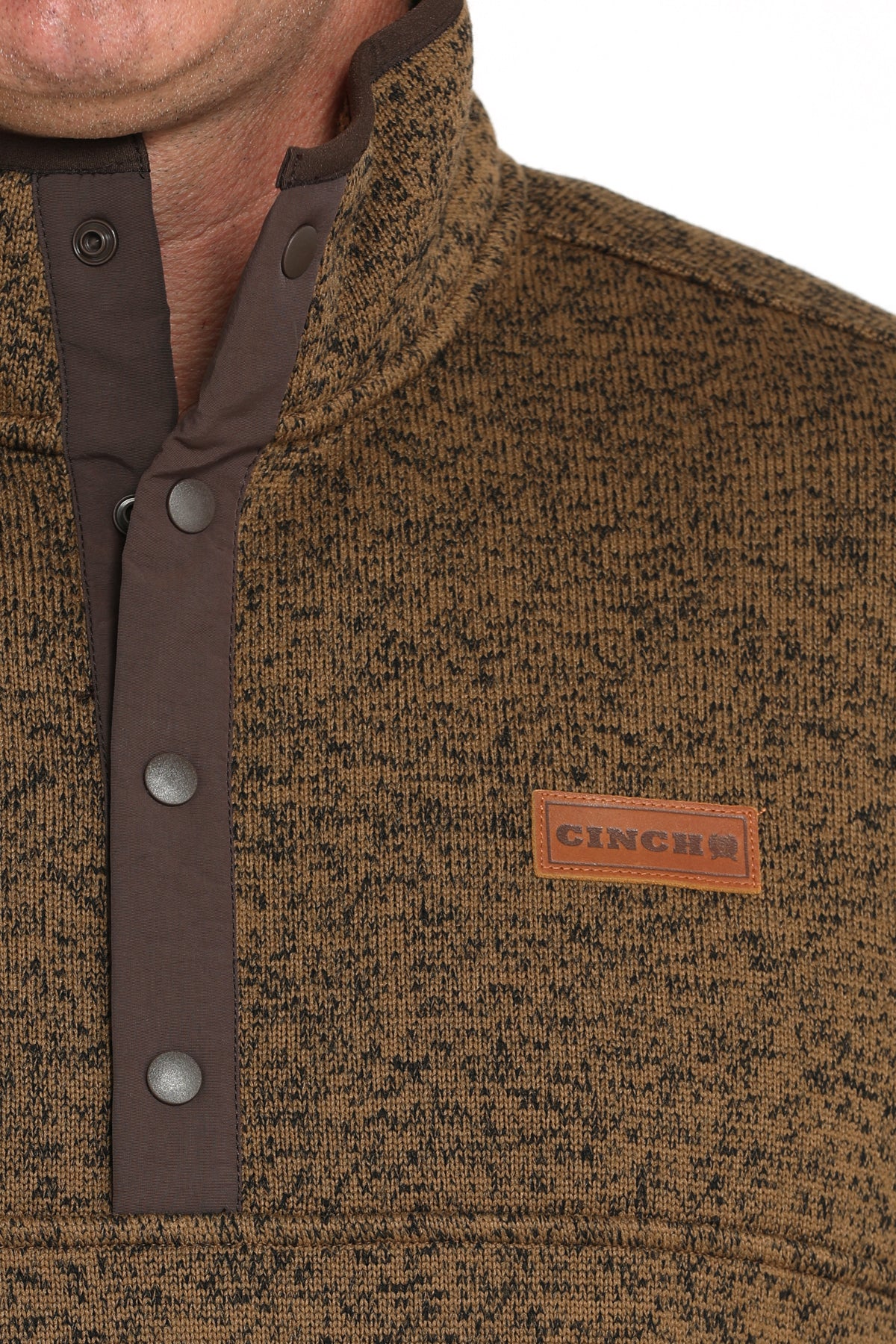 Cinch heavy Button up pullover