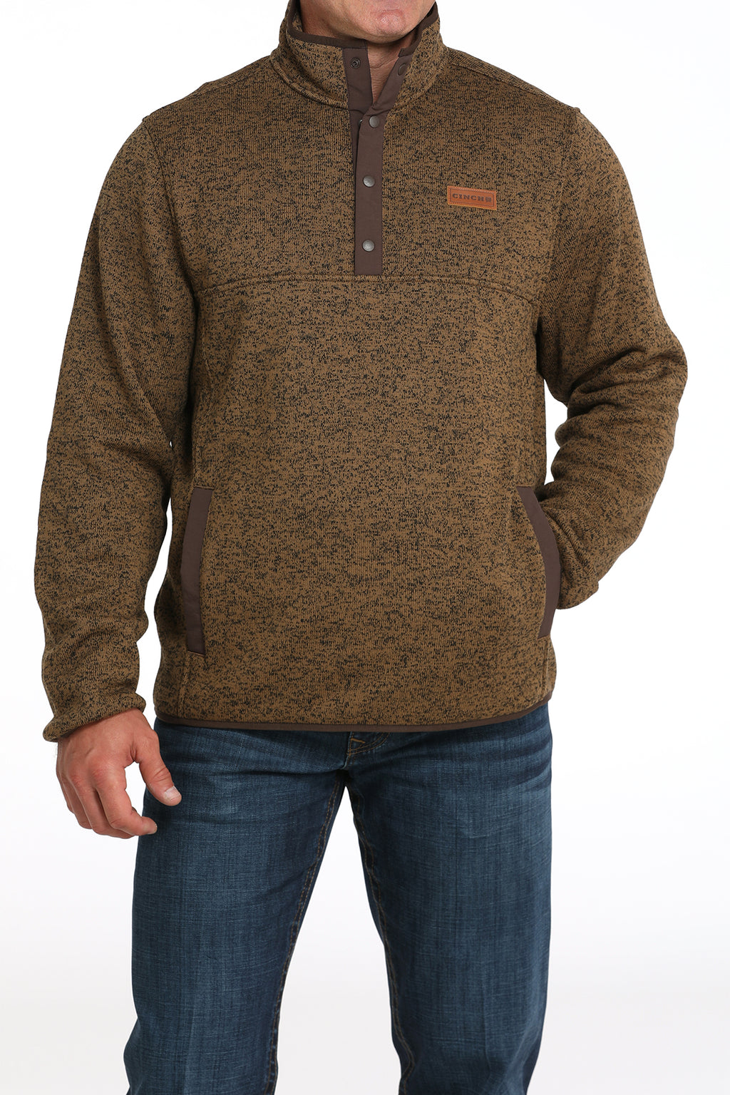 Cinch heavy Button up pullover
