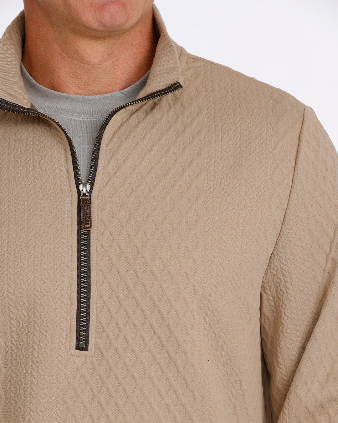 Cinch Men's Tan Knit Sweater
