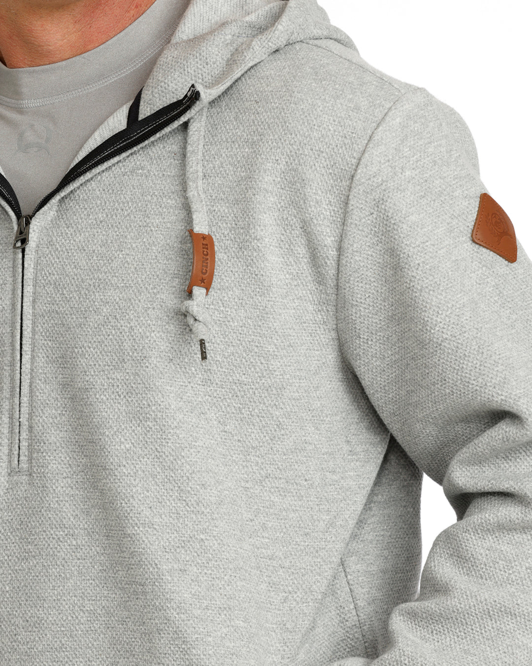 CINCH MENS HOODIE 1/4 ZIP HOODED