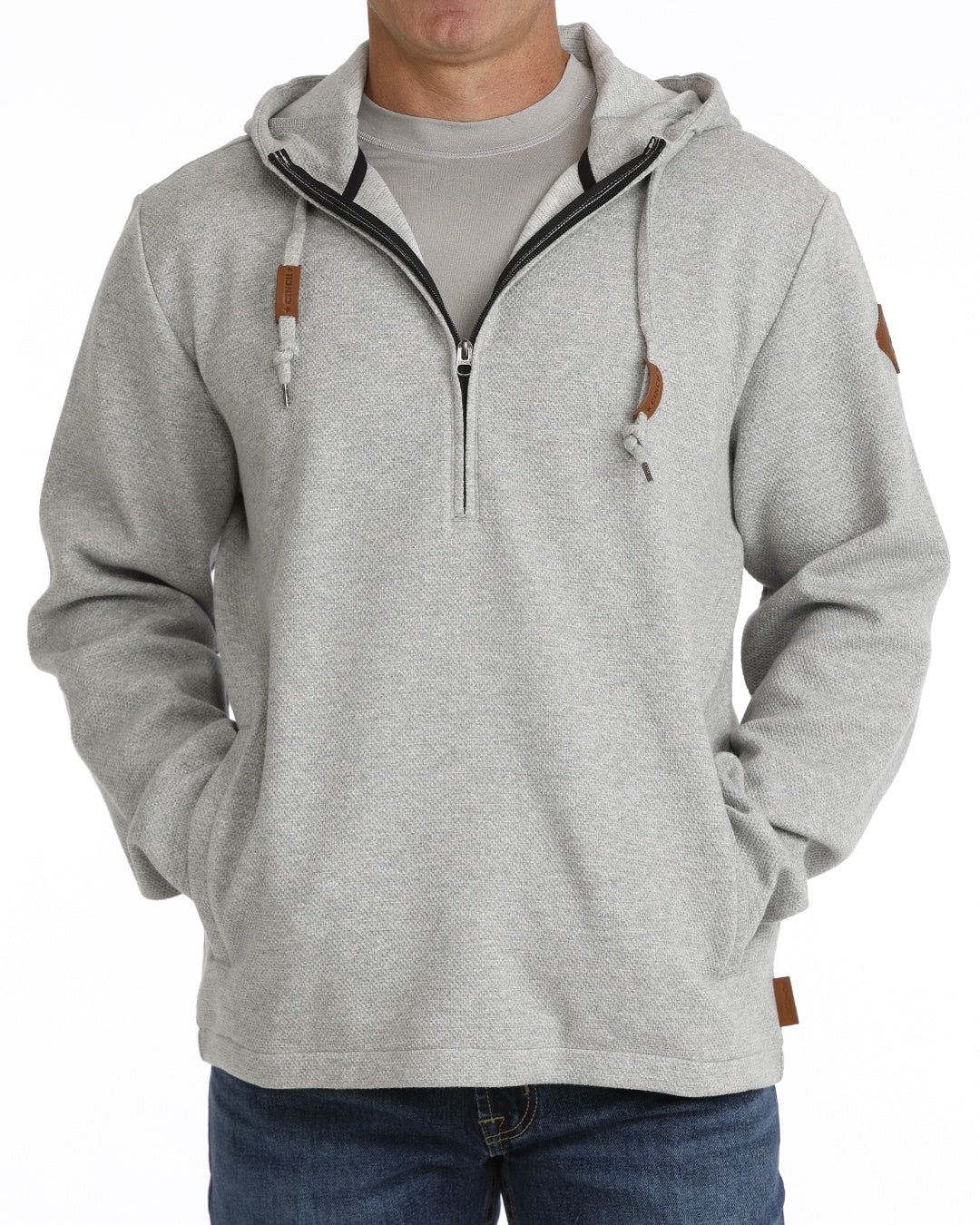 CINCH MENS HOODIE 1/4 ZIP HOODED