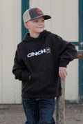 BOYS CINCH BROWN HOODIE SWEATSHIRT