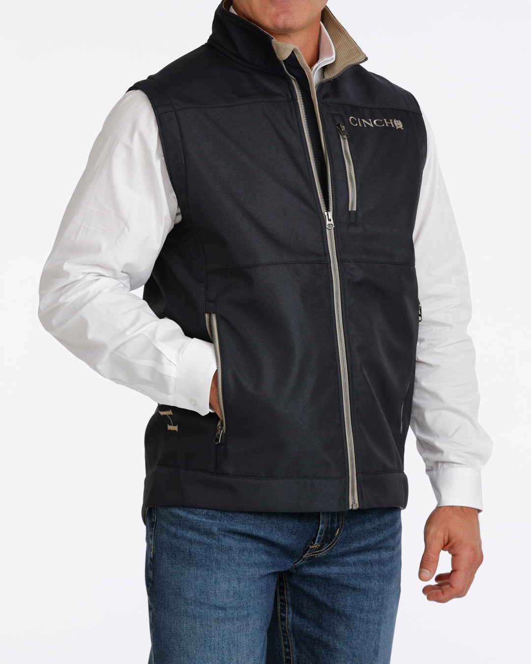 CINCH NAVY MENS BONDED VEST