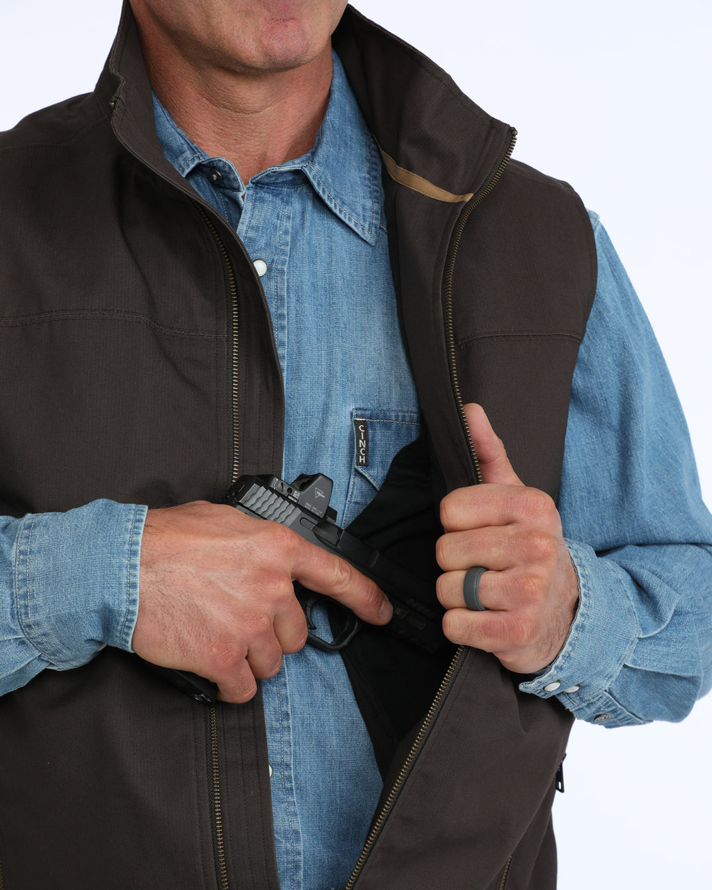 Men's Concealed Carry Bonded Vest