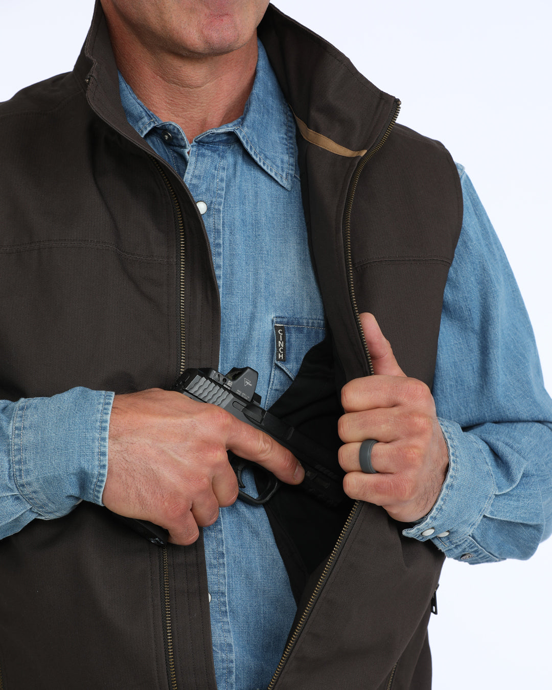Men's Concealed Carry Bonded Vest