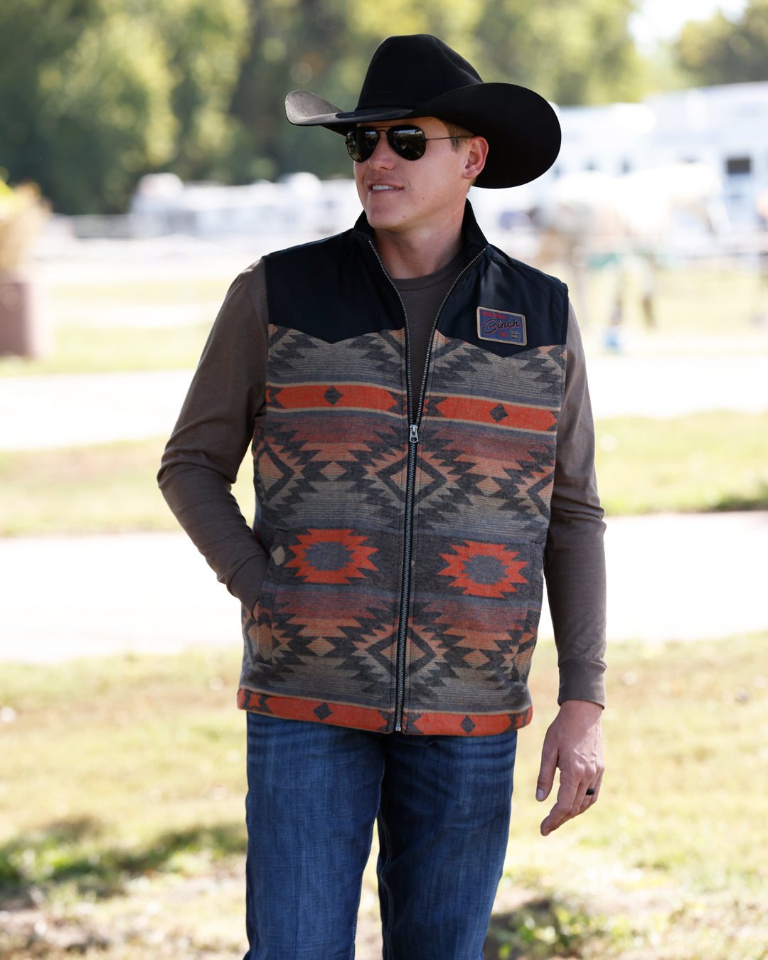 Men's Wooly Aztech Concealed Carry Vest