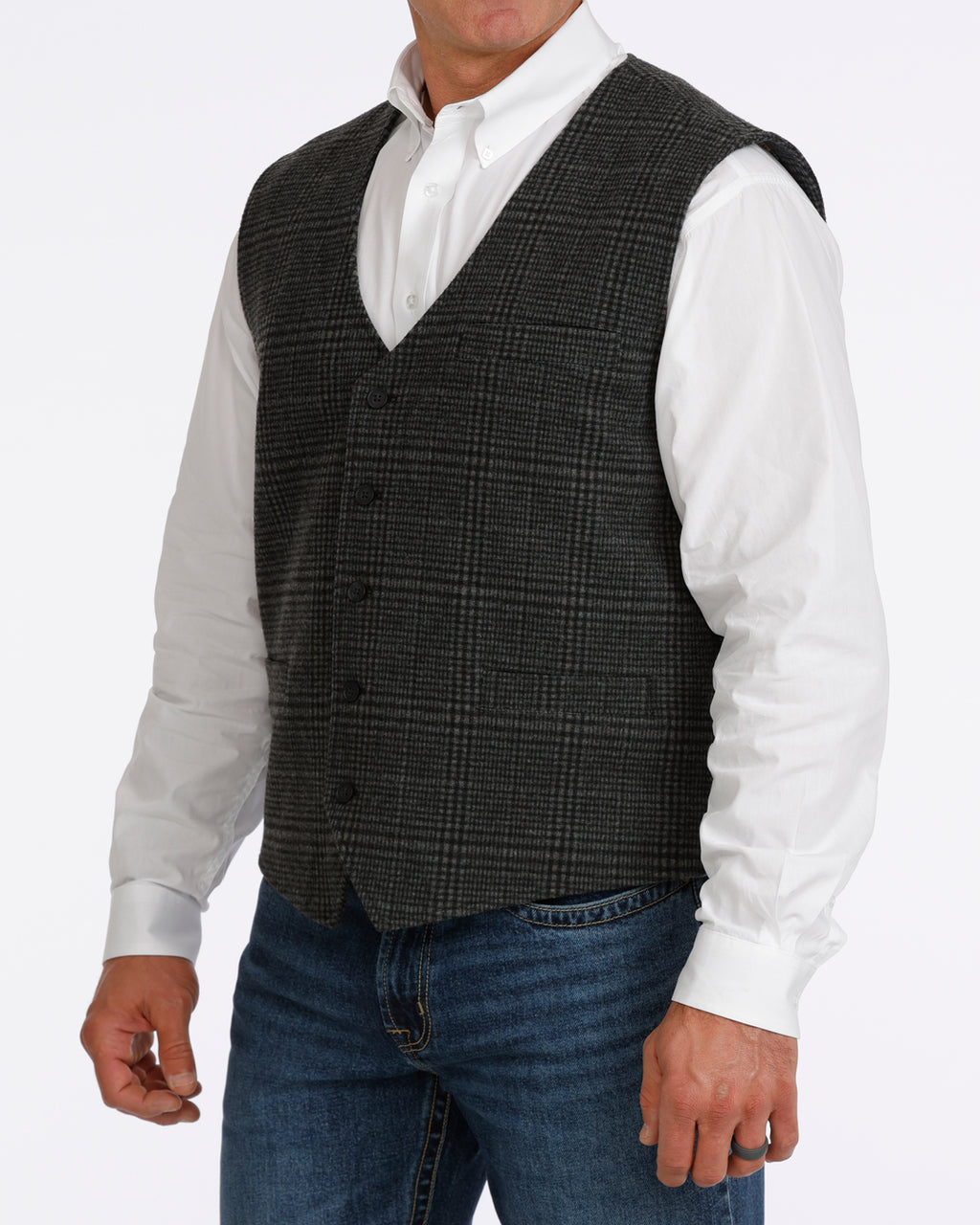 CINCH MENS PLAID VEST